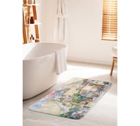 Коврик для ванной комнаты и туалета противоскользящий JOYARTY "Улочки старого города" 60х100 см bath_32865_60x100