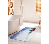 Коврик для ванной комнаты и туалета противоскользящий JOYARTY "Подарки приближаются" 60х100 см bath_78631_60x100