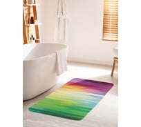 Коврик для ванной комнаты и туалета противоскользящий JOYARTY "Радужный перелив" 60х100 см bath_38481_60x100