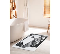 Коврик для ванной комнаты и туалета противоскользящий JOYARTY "Корабль викингов" 60х100 см bath_59755_60x100