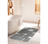 Коврик для ванной комнаты и туалета противоскользящий JOYARTY "Наложение прямоугольников" 60х100 см bath_35266_60x100