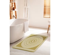 Коврик для ванной комнаты и туалета противоскользящий JOYARTY "Узоры Древней Греции" 60х100 см bath_53983_60x100