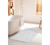 Коврик для ванной комнаты и туалета противоскользящий JOYARTY "Графические капли" 60х100 см bath_70757_60x100