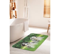 Коврик для ванной комнаты и туалета противоскользящий JOYARTY "Одна семья" 60х100 см bath_37438_60x100