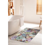 Коврик для ванной комнаты и туалета противоскользящий JOYARTY "Богатство морских ракушек" 60х100 см bath_80517_60x100