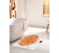 Коврик для ванной комнаты и туалета противоскользящий JOYARTY "Осенний аэростат" 60х100 см bath_85022_60x100