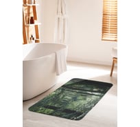 Коврик для ванной комнаты и туалета противоскользящий JOYARTY "Густой лес" 60х100 см bath_88260_60x100