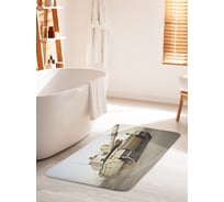 Коврик для ванной комнаты и туалета противоскользящий JOYARTY "Быстрый танк" 60х100 см bath_271309_60x100