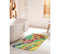 Коврик для ванной комнаты и туалета противоскользящий JOYARTY "Яркая абстракция" 60х100 см bath_274829_60x100