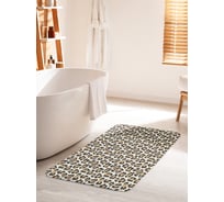 Коврик для ванной комнаты и туалета противоскользящий JOYARTY "Шкура леопарда" 60х100 см bath_207079_60x100