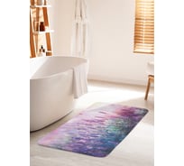 Коврик для ванной комнаты и туалета противоскользящий JOYARTY "Горная лаванда" 60х100 см bath_39846_60x100
