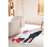 Коврик для ванной комнаты и туалета противоскользящий JOYARTY "Влюбленная Красная шапочка" 60х100 см bath_37242_60x100