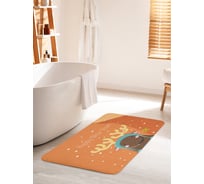 Коврик для ванной комнаты и туалета противоскользящий JOYARTY "Олень в новогоднюю ночь" 60х100 см bath_290616_60x100