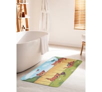 Коврик для ванной комнаты и туалета противоскользящий JOYARTY "Игривые котята" 60х100 см bath_385266_60x100