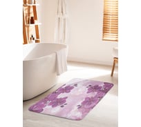 Коврик для ванной комнаты и туалета противоскользящий JOYARTY "Орхидеи на боке" 60х100 см bath_385249_60x100