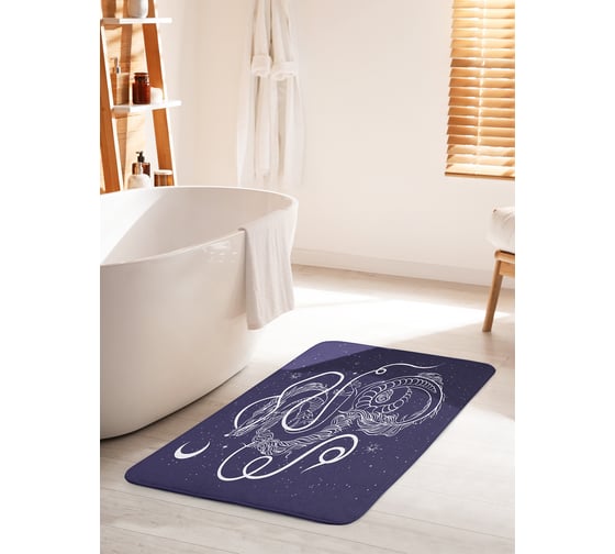 Коврик для ванной комнаты и туалета противоскользящий JOYARTY "Аниме дракон" 60х100 см bath_419771_60x100 1