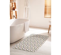 Коврик для ванной комнаты и туалета противоскользящий JOYARTY "Кактусы в горшке" 60х100 см bath_423251_60x100