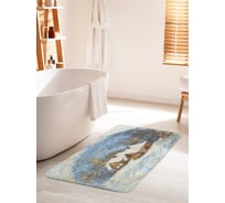 Коврик для ванной комнаты и туалета противоскользящий JOYARTY "Зимний вечер" 60х100 см bath_378912_60x100