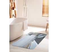 Коврик для ванной комнаты и туалета противоскользящий JOYARTY "Узкий бассейн" 60х100 см bath_34929_60x100