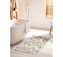 Коврик для ванной комнаты и туалета противоскользящий JOYARTY "Пузырчатая мягкость" 60х100 см bath_32066_60x100