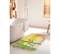 Коврик для ванной комнаты и туалета противоскользящий JOYARTY "Полуденный бамбук" 60х100 см bath_32797_60x100