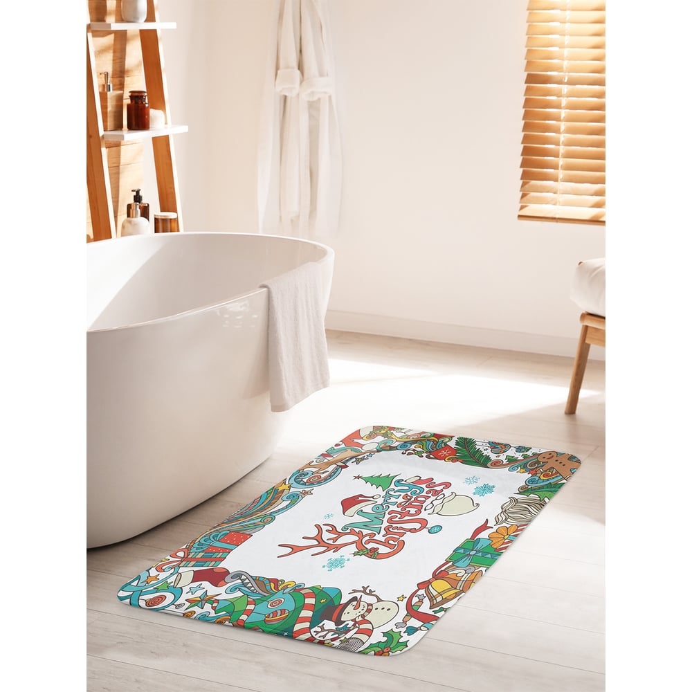 Коврик для ванной комнаты и туалета противоскользящий JOYARTY ...