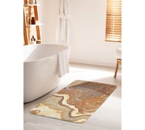 Коврик для ванной комнаты и туалета противоскользящий JOYARTY "Срез камня оникс" 60х100 см bath_37018_60x100