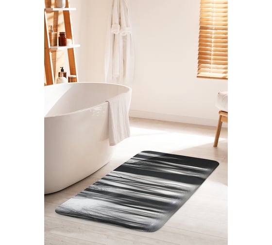 Коврик для ванной комнаты и туалета противоскользящий JOYARTY "Лес в половодье" 60х100 см bath_38178_60x100 1