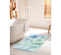 Коврик для ванной комнаты и туалета противоскользящий JOYARTY "Воздушные бабочки" 60х100 см bath_33941_60x100