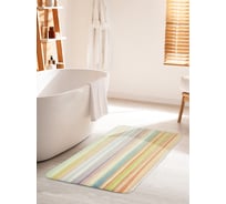 Коврик для ванной комнаты и туалета противоскользящий JOYARTY "Акварельные полосы" 60х100 см bath_38083_60x100
