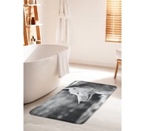 Коврик для ванной комнаты и туалета противоскользящий JOYARTY "Монохромная лиса" 60х100 см bath_38172_60x100