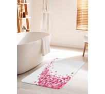 Коврик для ванной комнаты и туалета противоскользящий JOYARTY "Дорожка из лепестков" 60х100 см bath_55127_60x100