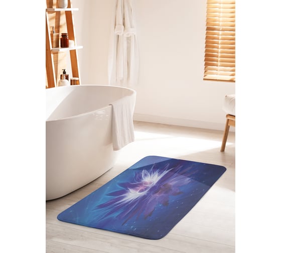 Коврик для ванной комнаты и туалета противоскользящий JOYARTY "Сияние лотоса" 60х100 см bath_35481_60x100 1