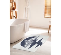 Коврик для ванной комнаты и туалета противоскользящий JOYARTY "Горы и звезды графика" 60х100 см bath_59597_60x100