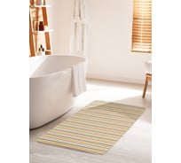 Коврик для ванной комнаты и туалета противоскользящий JOYARTY "Очередность линий" 60х100 см bath_32148_60x100