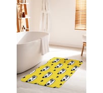 Коврик для ванной комнаты и туалета противоскользящий JOYARTY "Мордашки панд" 60х100 см bath_62485_60x100