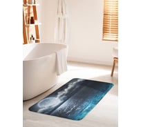Коврик для ванной комнаты и туалета противоскользящий JOYARTY "Полнолуние над океаном" 60х100 см bath_35639_60x100