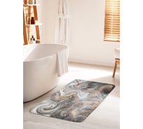 Коврик для ванной комнаты и туалета противоскользящий JOYARTY "Мраморные вихри" 60х100 см bath_37014_60x100