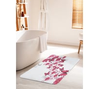 Коврик для ванной комнаты и туалета противоскользящий JOYARTY "Цветочный шлейф" 60х100 см bath_55121_60x100