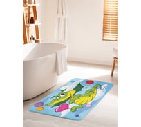 Коврик для ванной комнаты и туалета противоскользящий JOYARTY "Праздник дракончика" 60х100 см bath_32276_60x100