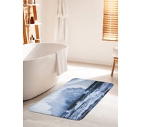 Коврик для ванной комнаты и туалета противоскользящий JOYARTY "Шторм в океане" 60х100 см bath_36946_60x100