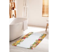Коврик для ванной комнаты и туалета противоскользящий JOYARTY "Новогодние украшения" 60х100 см bath_37039_60x100