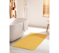 Коврик для ванной комнаты и туалета противоскользящий JOYARTY "Желтая монотонность" 60х100 см bath_30676_60x100