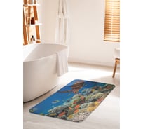 Коврик для ванной комнаты и туалета противоскользящий JOYARTY "Черепаха на дне" 60х100 см bath_9226_60x100