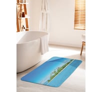Коврик для ванной комнаты и туалета противоскользящий JOYARTY "Остров загадок" 60х100 см bath_9565_60x100