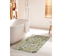 Коврик для ванной комнаты и туалета противоскользящий JOYARTY "Кошачья галерея" 60х100 см bath_9652_60x100