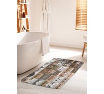 Коврик для ванной комнаты и туалета противоскользящий JOYARTY "Кошачьи лица" 60х100 см bath_9656_60x100