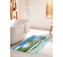 Коврик для ванной комнаты и туалета противоскользящий JOYARTY "Экзотический день" 60х100 см bath_10353_60x100
