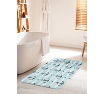 Коврик для ванной комнаты и туалета противоскользящий JOYARTY "Надежные якоря" 60х100 см bath_11050_60x100
