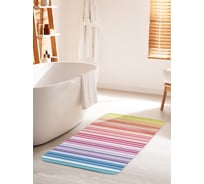 Коврик для ванной комнаты и туалета противоскользящий JOYARTY "Переливающиеся полосы" 60х100 см bath_21541_60x100